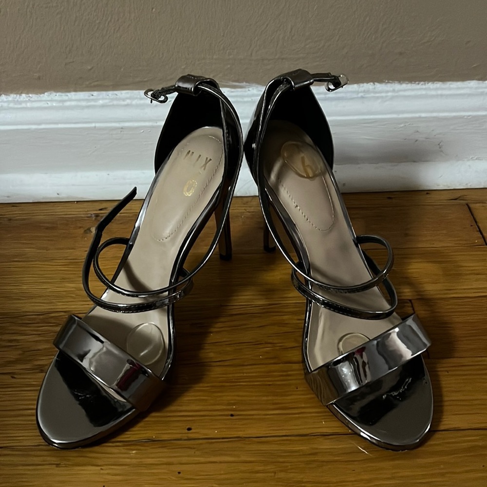 Chrome open toe sandals